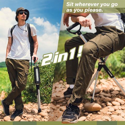 2 - in - 1 Cane with Seat - Zambeel