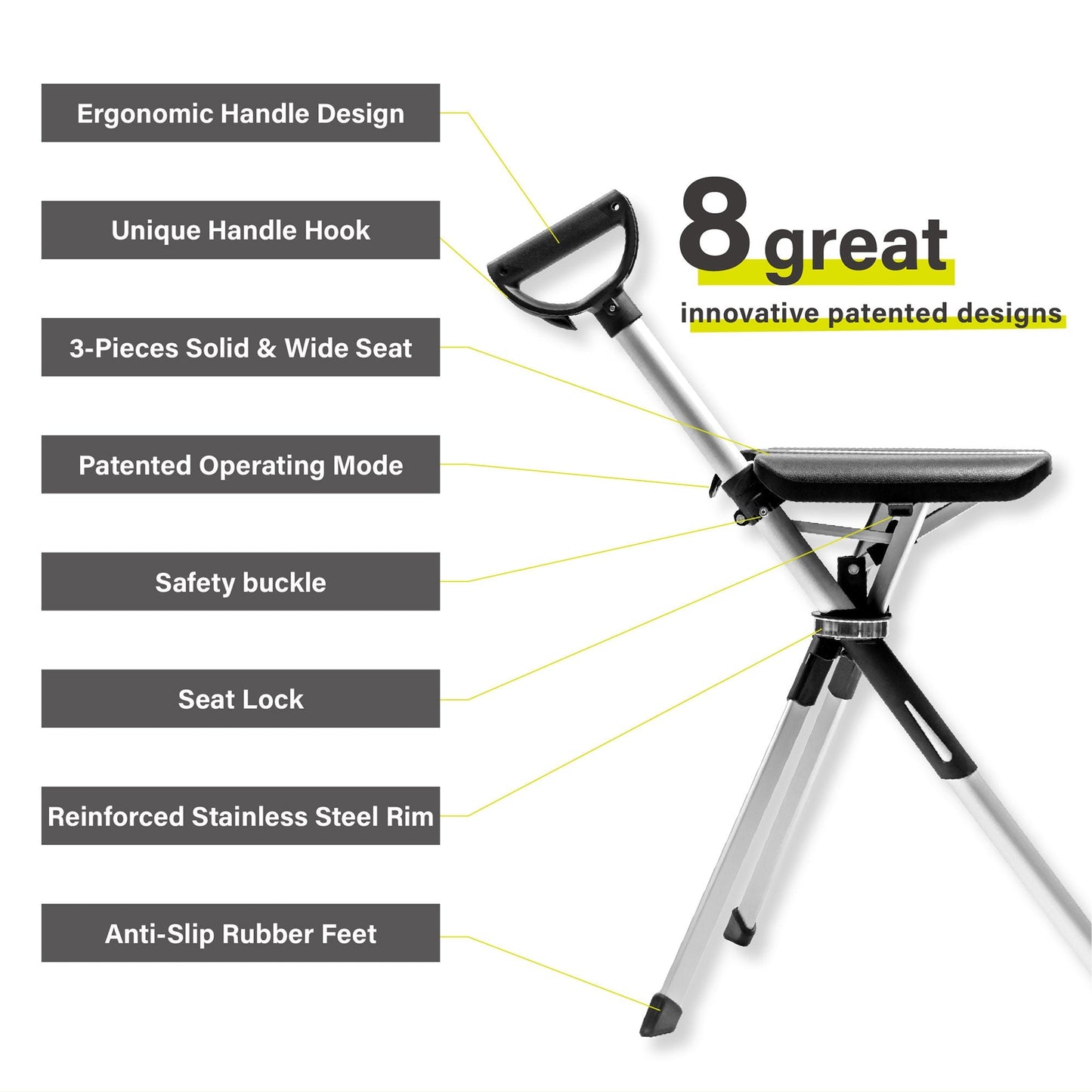 2 - in - 1 Cane with Seat - Zambeel