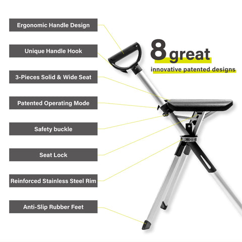 2 - in - 1 Cane with Seat - Zambeel
