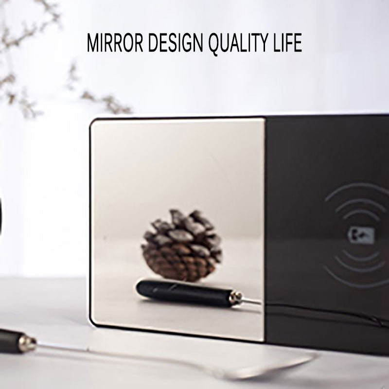 2 In 1 Heating Mug Cup Warmer Electric Wireless Charger For Home Office Coffee Milk - Zambeel