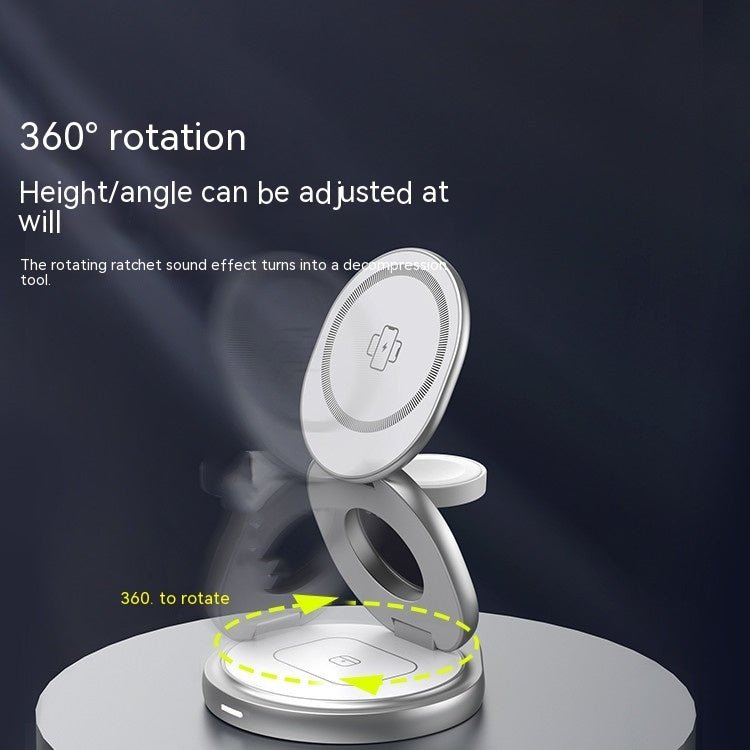 3 - in - 1 Wireless Charger Magnetic Folding Stand - Zambeel