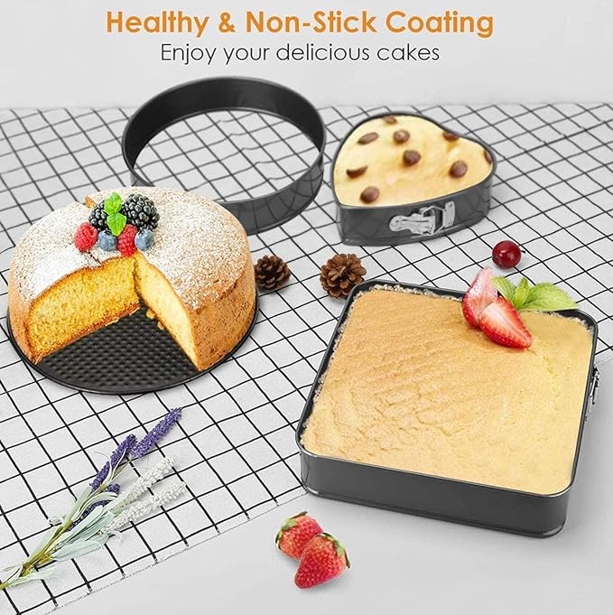 3 - Piece Springform Cake Pan Set Ⓢ - Zambeel