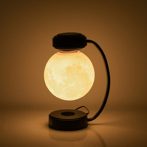 3D LED Moon Night Light Wireless Magnetic Levitating Rotating Floating Ball Lamp For School Office Bookshop Home Decoration - Zambeel