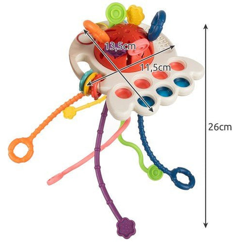 4 - in - 1 Baby Pull String Sensory Toy - Zambeel