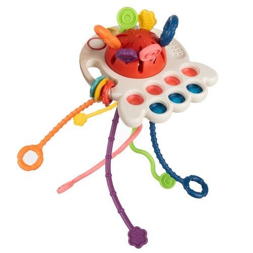 4 - in - 1 Baby Pull String Sensory Toy - Zambeel
