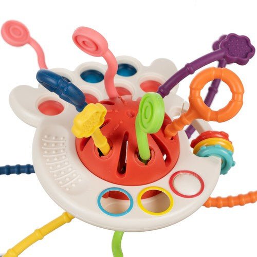 4 - in - 1 Baby Pull String Sensory Toy - Zambeel