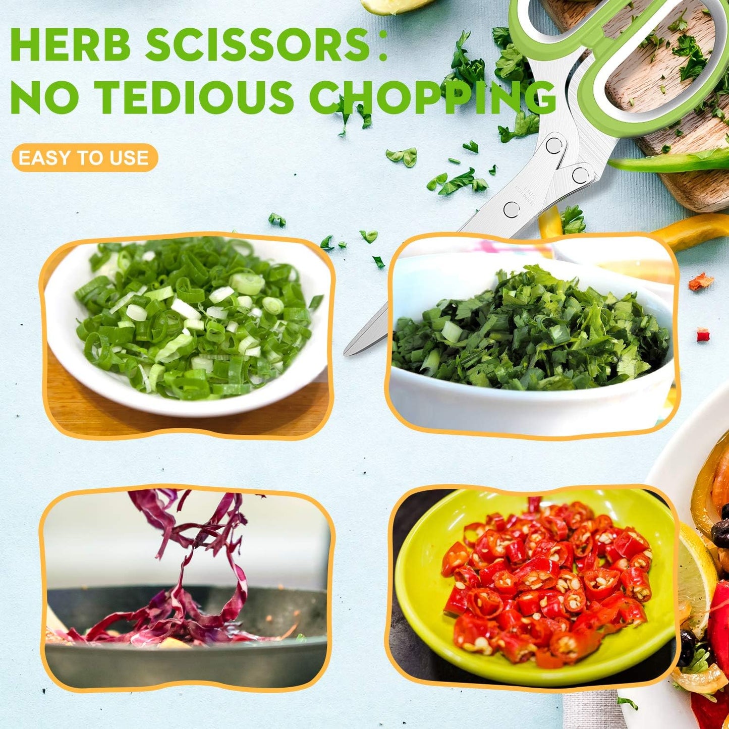 5 - Blade Herb Scissor - Zambeel