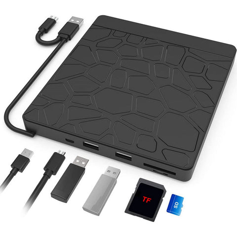 5 - in - 1 Multi - function External Optical Drive Notebook Computer Recording Machine Plug - in External - Zambeel