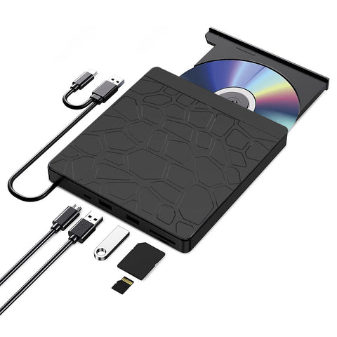 5 - in - 1 Multi - function External Optical Drive Notebook Computer Recording Machine Plug - in External - Zambeel