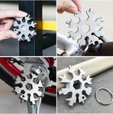 8 - in - 1 Snowflake Multi - Tool Keychain - Zambeel
