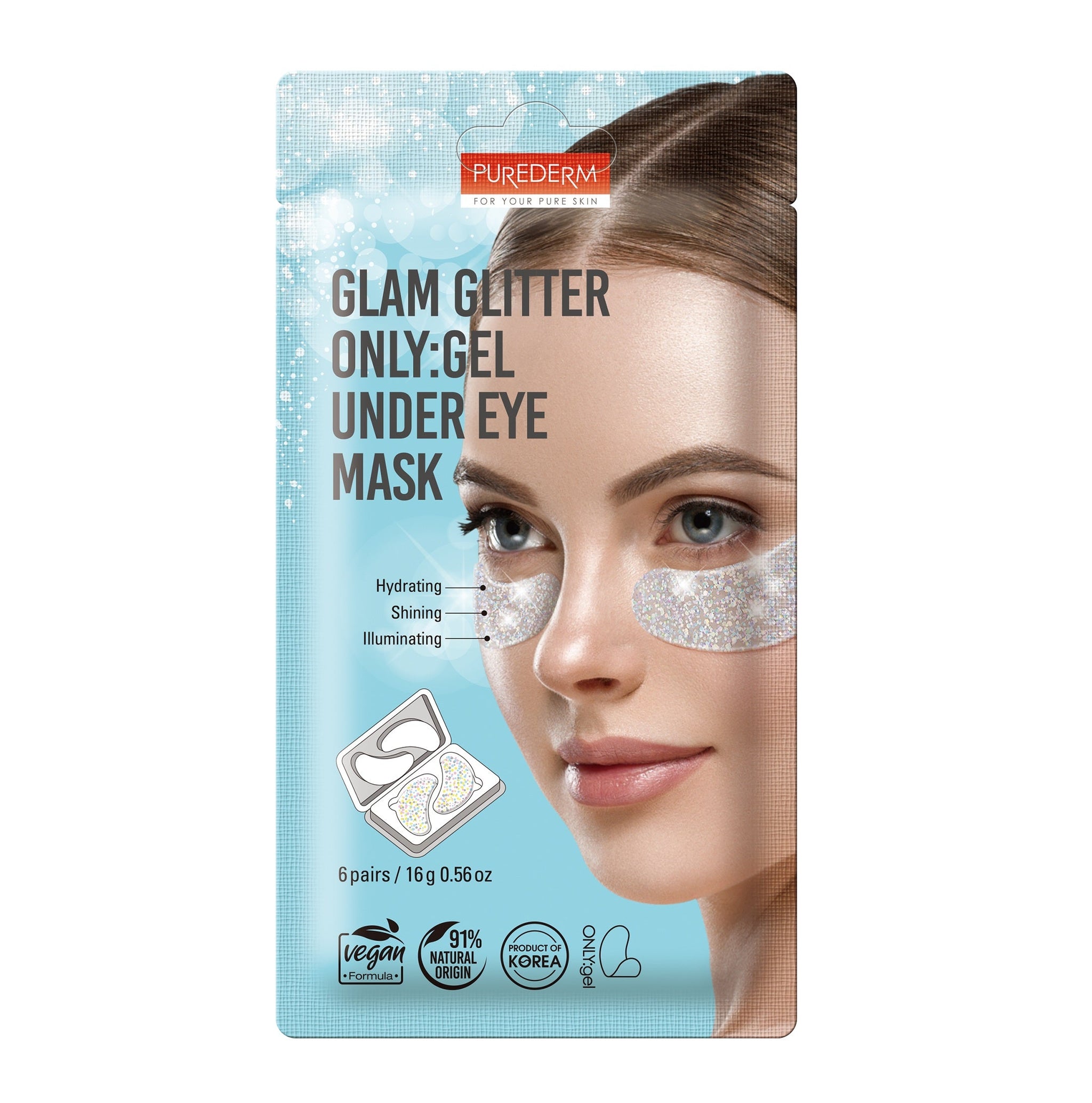 Purederm - Glam Glitter Gel Under Eye Mask