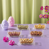 Acrylic Dry Fruit & Snack Jar Set with Serving Tray - Zambeel