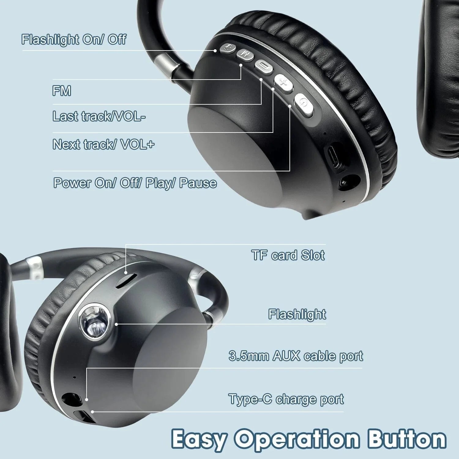AKZ - Light Series Wireless Bluetooth Headset - Zambeel
