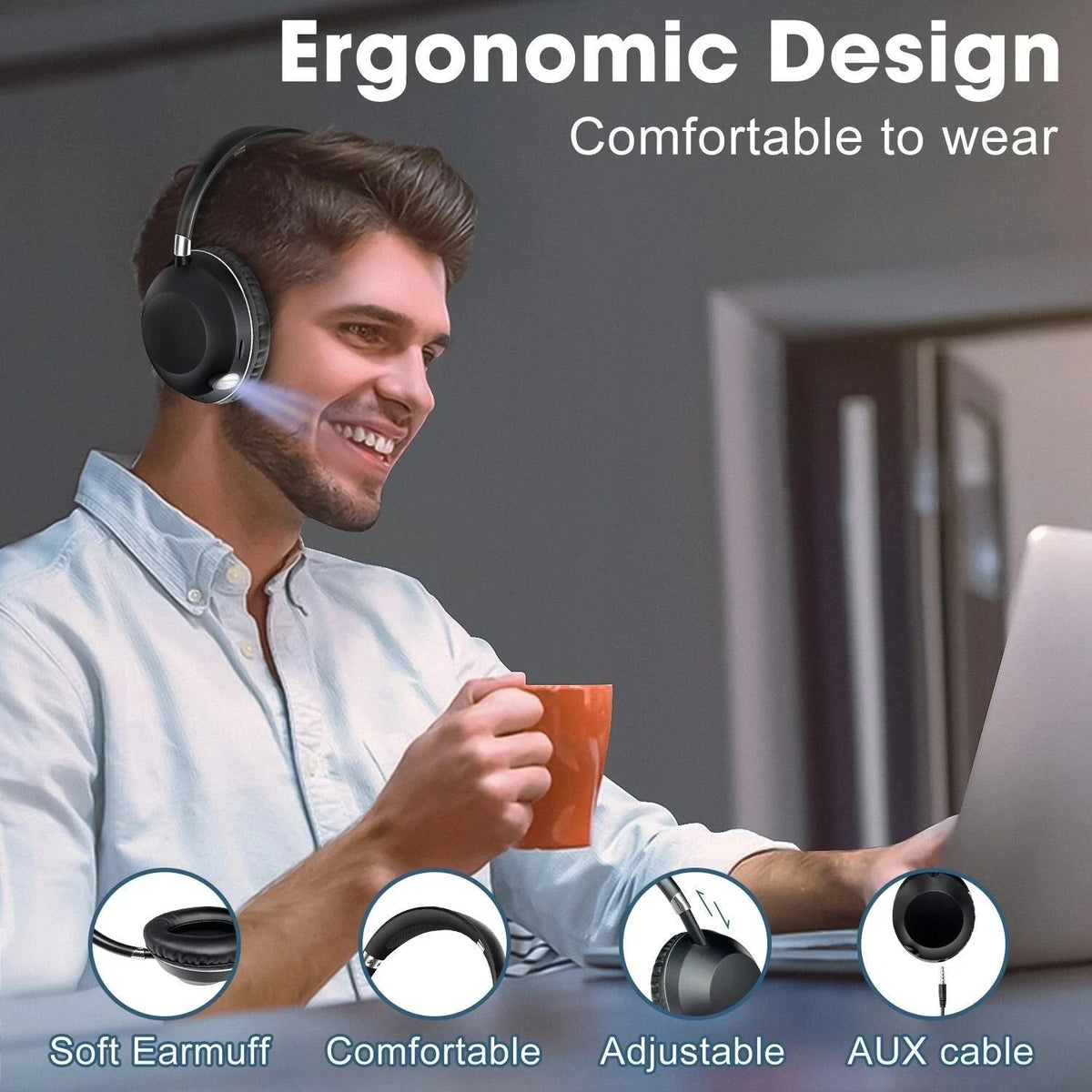 AKZ - Light Series Wireless Bluetooth Headset - Zambeel