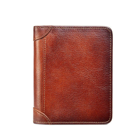 All - in - one Short Money Leather Ultra - thin Men's Wallet - Zambeel
