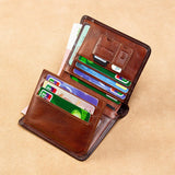 All - in - one Short Money Leather Ultra - thin Men's Wallet - Zambeel