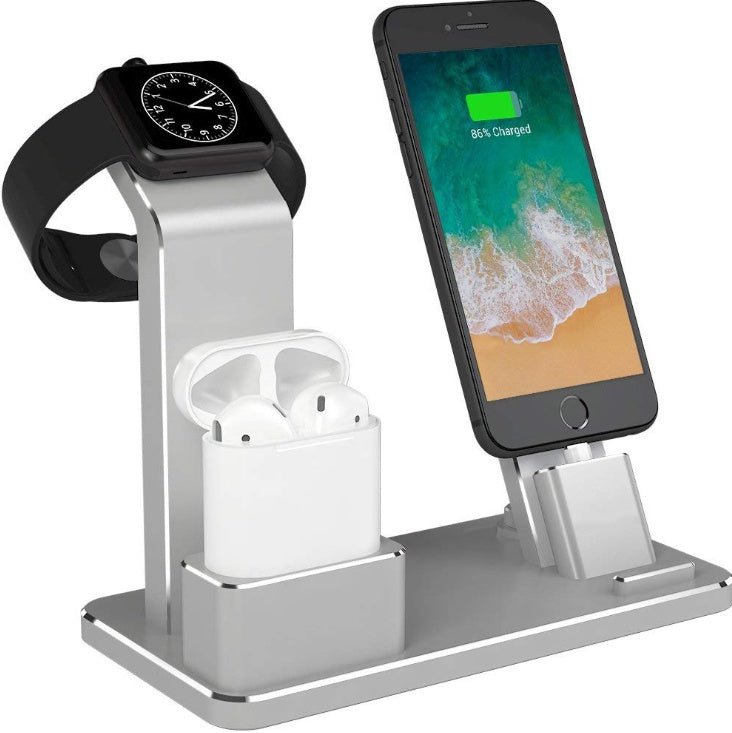 Amazon Hot Sale For Watch Headset Three - in - one Charging Bracket Metal Phone Bracket Desktop - Zambeel