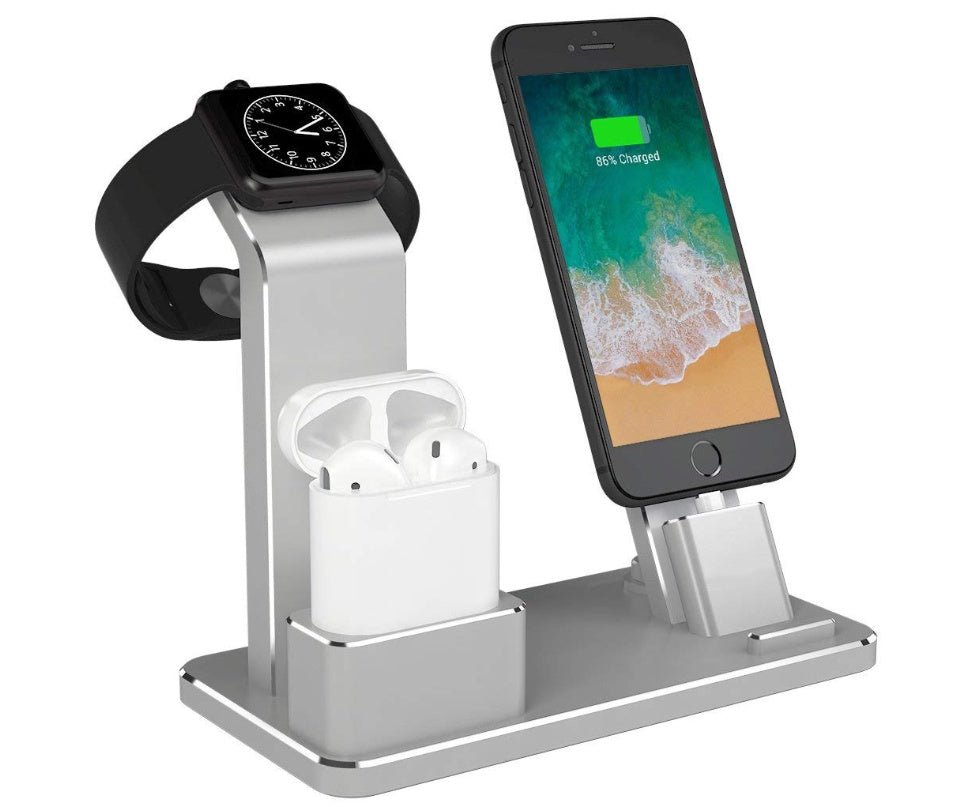 Amazon Hot Sale For Watch Headset Three - in - one Charging Bracket Metal Phone Bracket Desktop - Zambeel