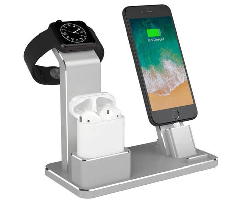 Amazon Hot Sale For Watch Headset Three - in - one Charging Bracket Metal Phone Bracket Desktop - Zambeel
