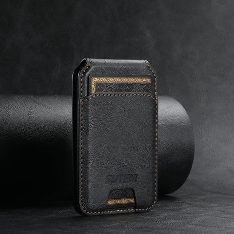 Android Universal Phone Magnetic Card Holder MagSafe Magnetic Ring PU Leather - Zambeel