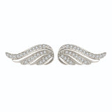 Angel Wing Ear Studs Wings Shape Micro - inlaid - Zambeel