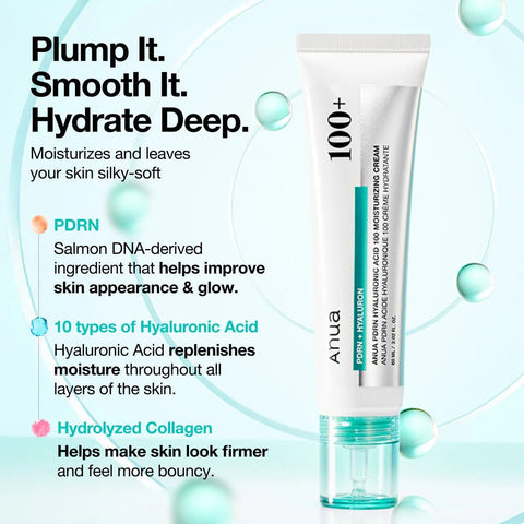Anua - PDRN + Hyaluronic 100 Moisturizing Cream (Original) - Zambeel