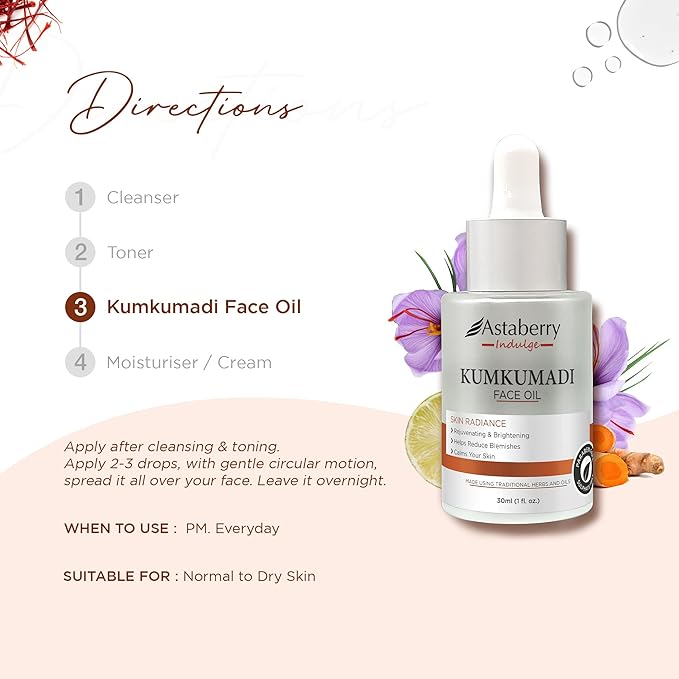 Astaberry - Indulge Kumkumadi Face Oil - Zambeel