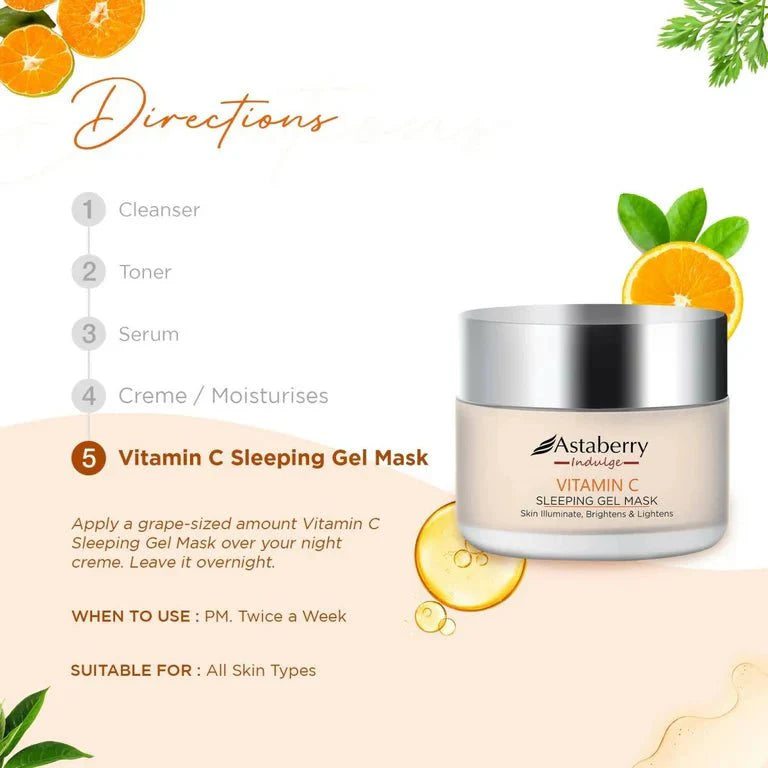 Astaberry - Indulge Vitamin - C Sleeping Gel Mask - Zambeel