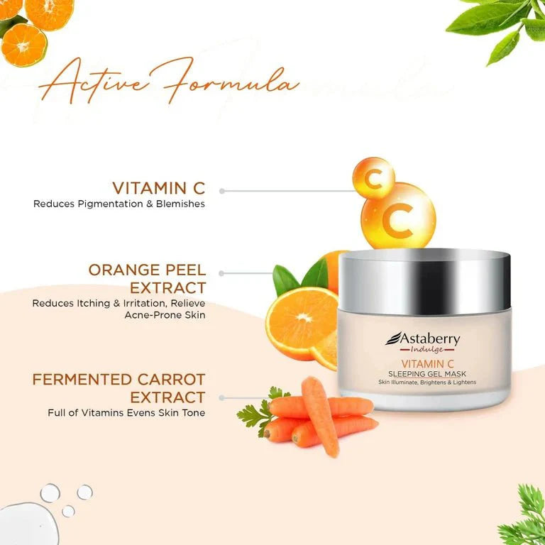 Astaberry - Indulge Vitamin - C Sleeping Gel Mask - Zambeel