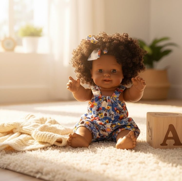 Baby MayMay Curly Hair Baby Doll - Zambeel