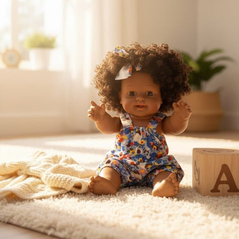 Baby MayMay Curly Hair Baby Doll - Zambeel