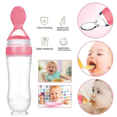 Baby Silicone Spoon Bottle (MHP - 068) - Zambeel
