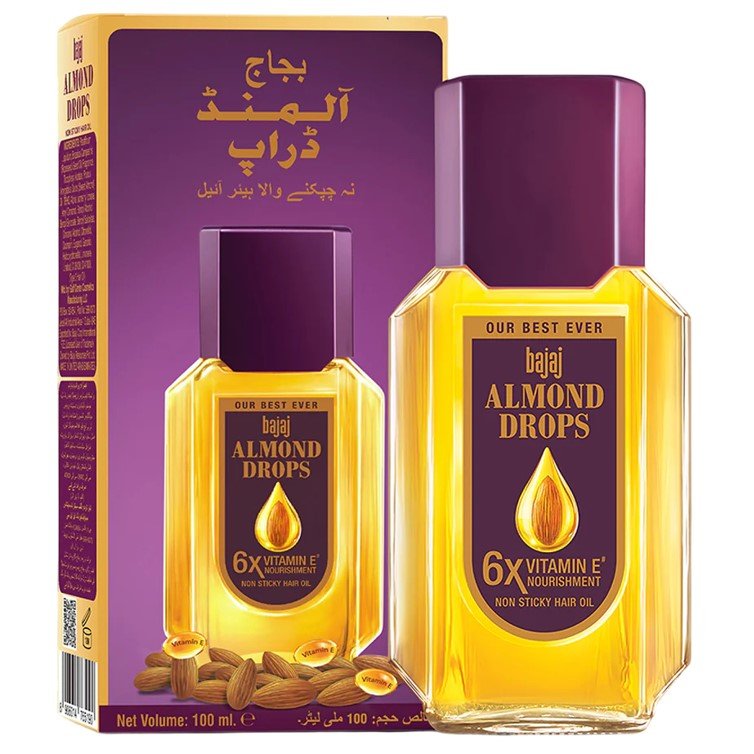 Bajaj - Almond Drops Non - Sticky Hair Oil (Original) - Zambeel