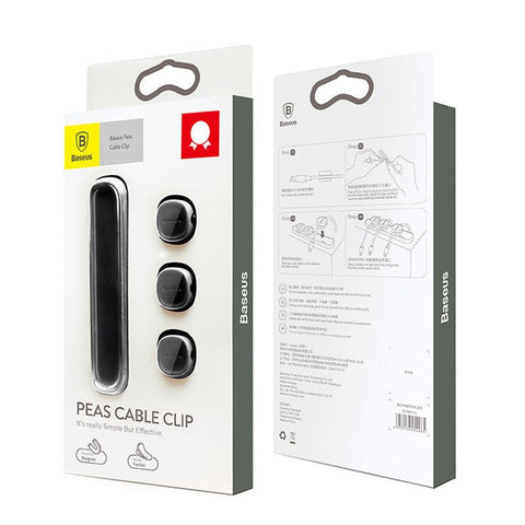 BASEUS Creative Mini Pea Clip Magnetic Wire Clip Mobile Phone Data Cable Anti - Winding Storage Clip - Zambeel