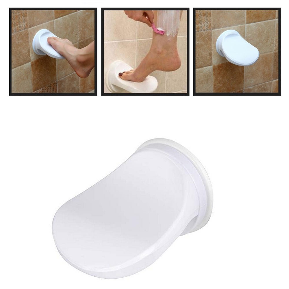 Bathroom Shower Foot Rest Shaving Leg Step Aid Grip Holder Pedal Step Suction Cup Non Slip Foot Pedal Wash Feet - Zambeel