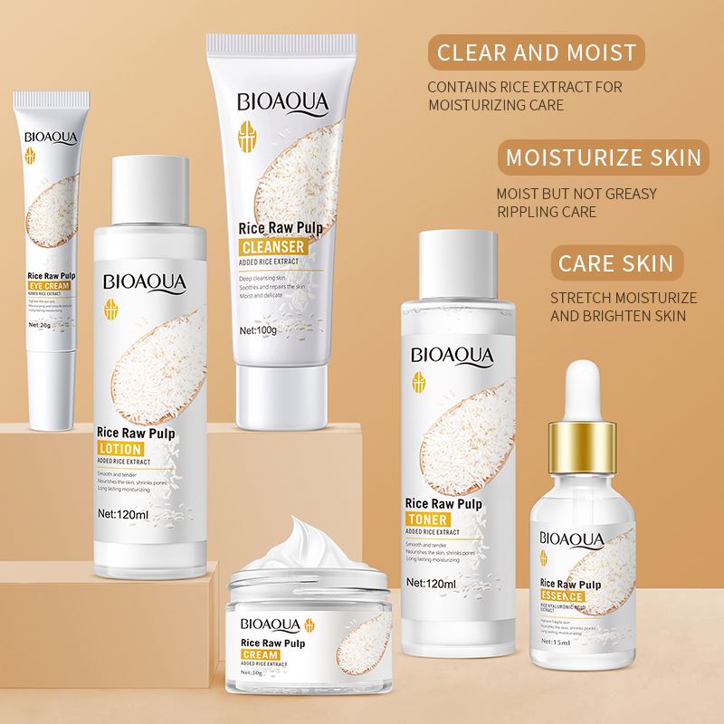 BIOAQUA - Rice Raw Pulp Rejuvenating Set (Original) - Zambeel