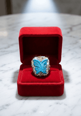 Butterfly Crystal Statement Ring - Zambeel