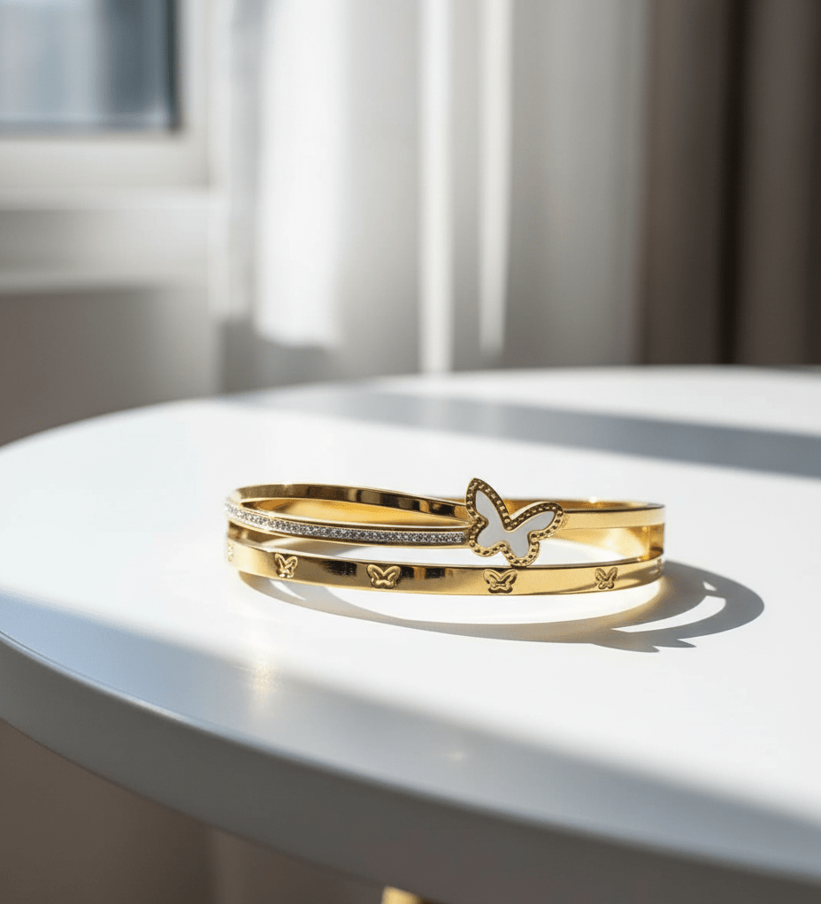 Butterfly Elegance Bangle - Zambeel