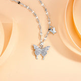 Butterfly Necklace For Women Light Luxury Minority High - grade Tassel Clavicle Chain - Zambeel
