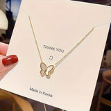 Butterfly Pendant Creative Simple Women's Clavicle Chain - Zambeel