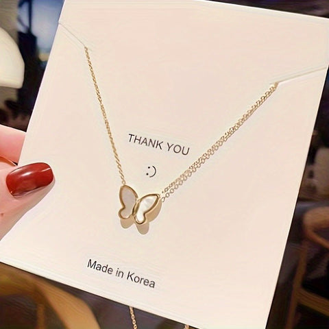 Butterfly Pendant Creative Simple Women's Clavicle Chain - Zambeel