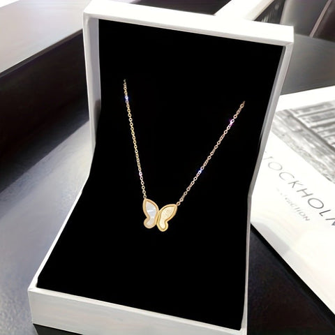 Butterfly Pendant Creative Simple Women's Clavicle Chain - Zambeel