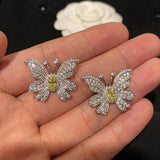 Butterfly Studs Female Affordable Luxury Fashion Design - Zambeel