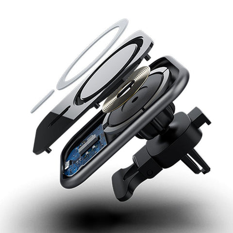 Car Wireless Charging 15W Magnetic Mobile Phone Holder Charger - Zambeel