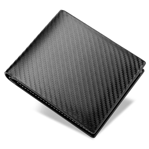 Carbon Fiber Wallet Men's Card Holder One - Piece Zipper - Zambeel