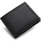 Carbon Fiber Wallet Men's Card Holder One - Piece Zipper - Zambeel
