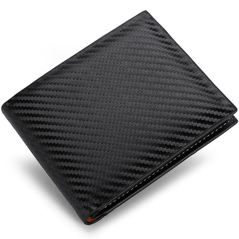 Carbon Fiber Wallet Men's Card Holder One - Piece Zipper - Zambeel