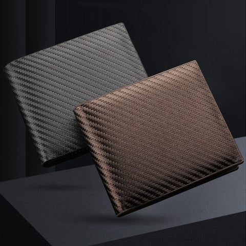 Carbon Fiber Wallet Men's Card Holder One - Piece Zipper - Zambeel