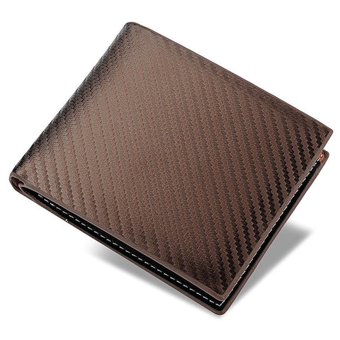 Carbon Fiber Wallet Men's Card Holder One - Piece Zipper - Zambeel