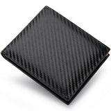 Carbon Fiber Wallet Men's Card Holder One - Piece Zipper - Zambeel